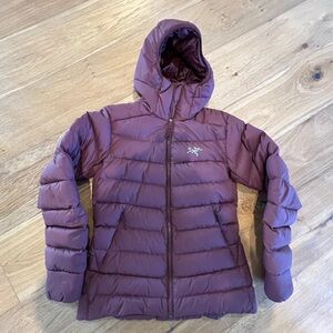 Arc'teryx Burgundy Puffer Jacket